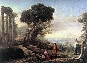 Claude Lorrain Italian Coastal Landscape dfb painting